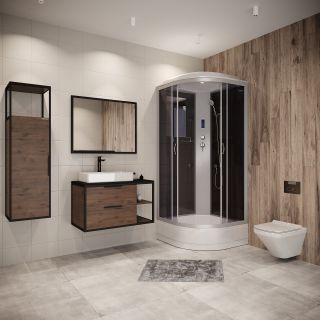 Душевая кабина Niagara NG-3502-14P 100x100см серебро/тонированное